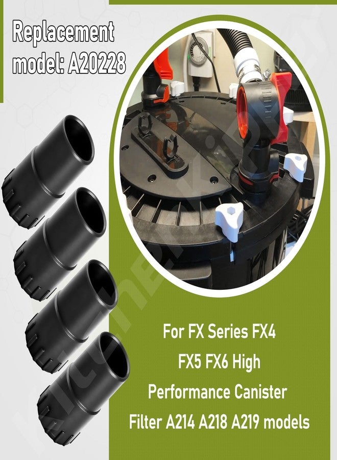 KitchenKipper 4 Pack A20228 Rubber Connector for FX5 High Performance Canister Filter A214 A218 A219, for FX Series - Image 5